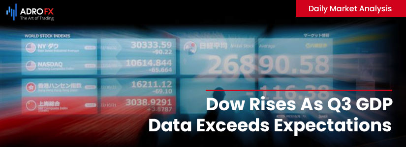 Dow Rises-As-Q3-GDP-Data-Exceeds-Expectations