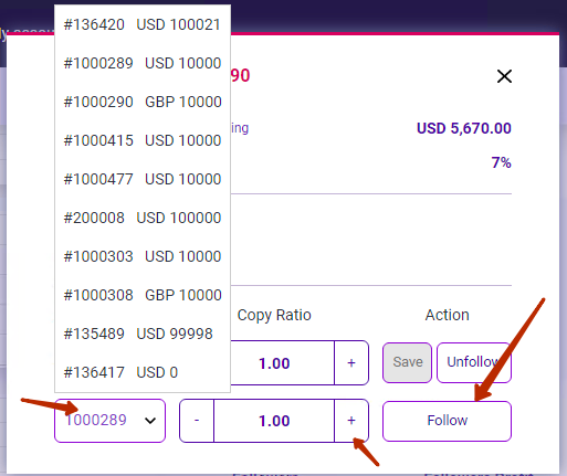 How to change the Copy Ratio?