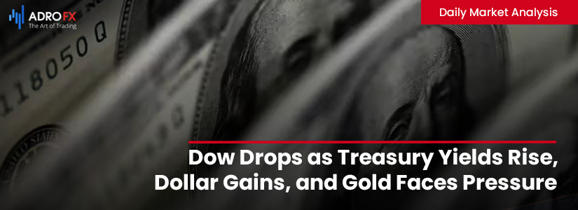 Dow Drops as Treasury Yields Rise, Dollar Gains, and Gold Faces Pressure | Daily Market Analysis
