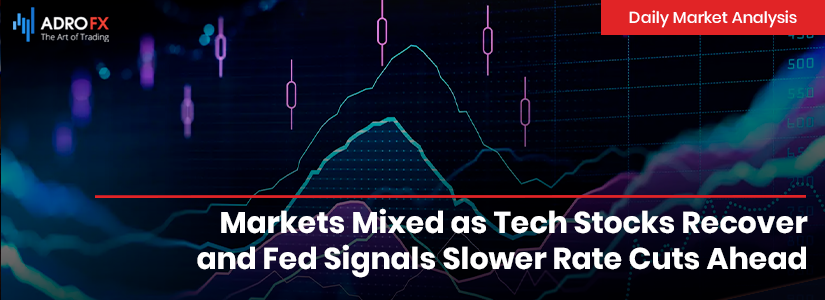 Markets Mixed as Tech Stocks Recover and Fed Signals Slower Rate Cuts Ahead