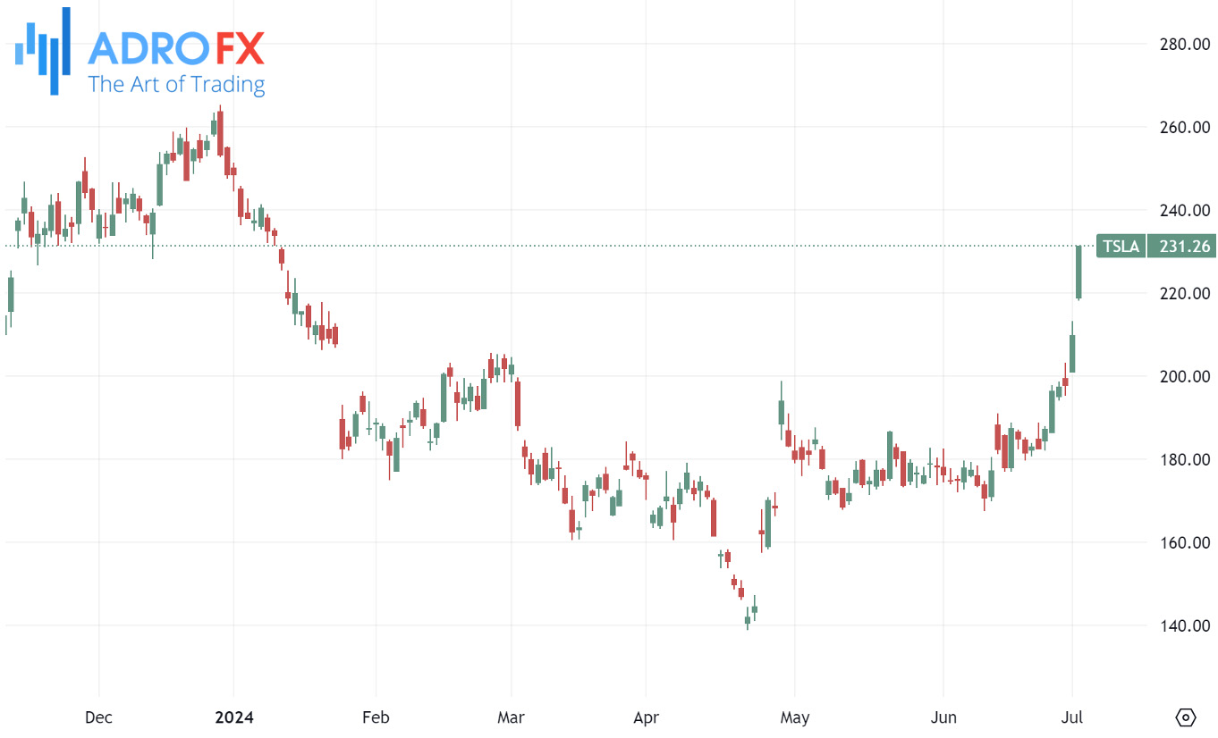 Tesla-stock-daily-chart